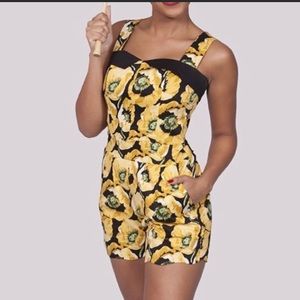 Bettie Page by Tatyana Floral Playsuit Romper XXL